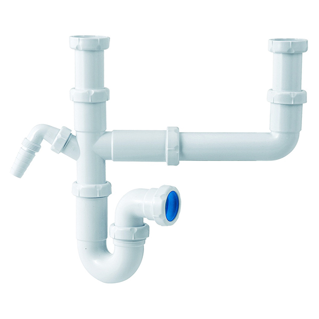 Dubbele aansluitcombinatie met (was)machine-aansluiting, type S-91