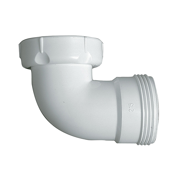 Knie 90&deg; met moer, type A-7