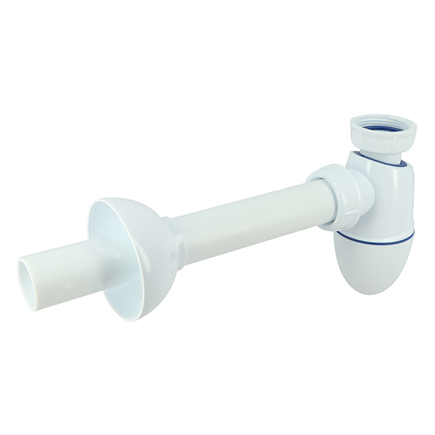 Bekersifon met muurbuis en rozet, type C2921