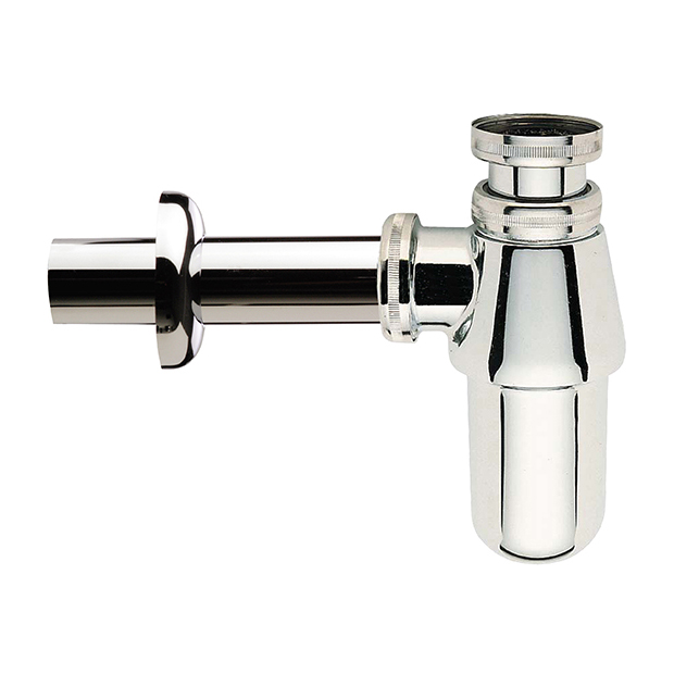 Bekersifon met muurbuis en rozet, type C2910